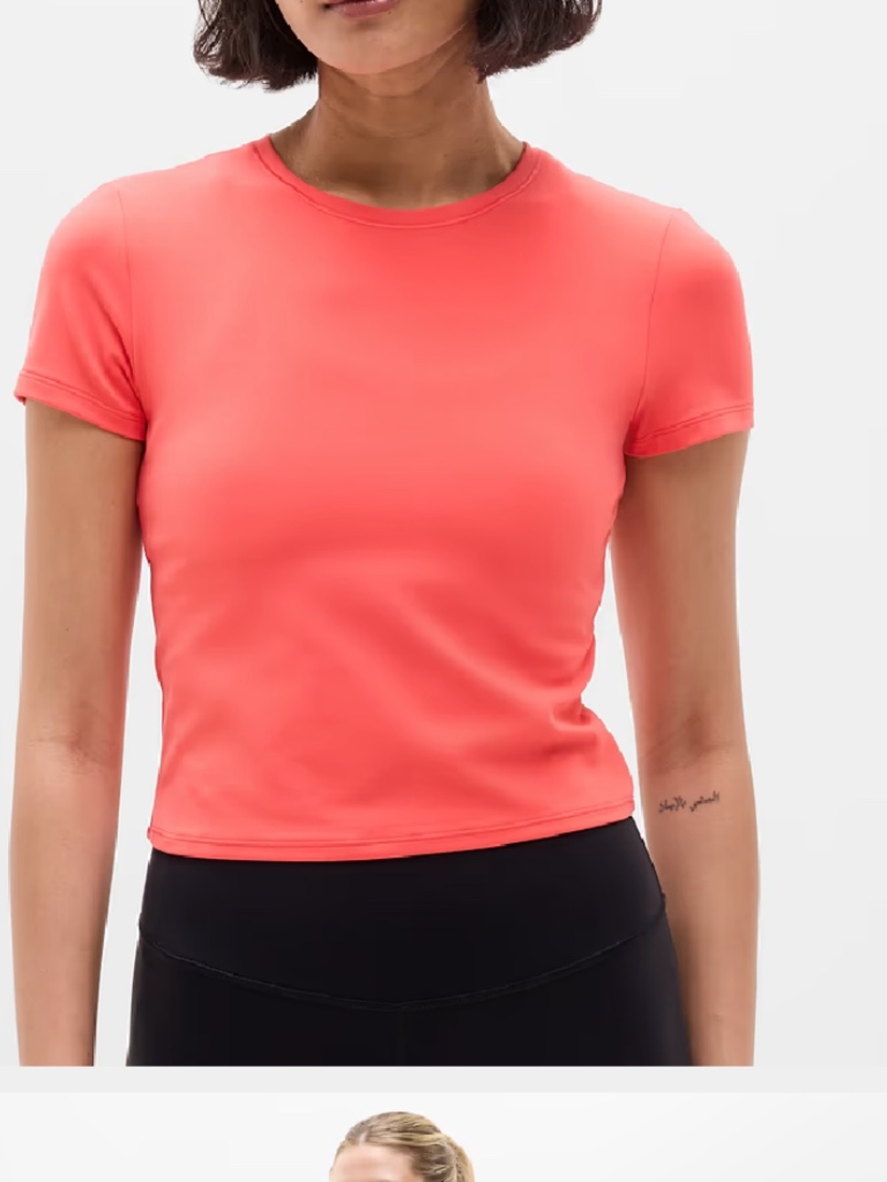 Transcend Open Back Tee. Large. Punch. NWT. - Picture 3 of 10